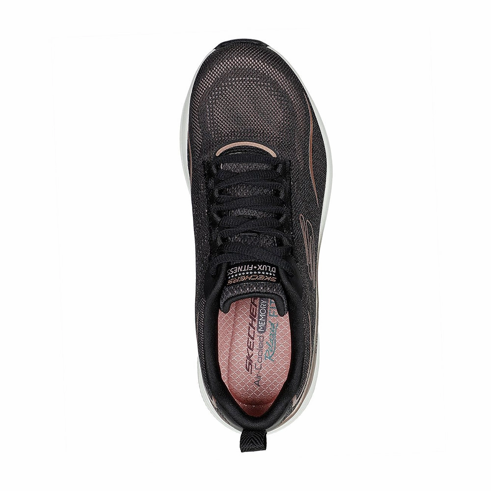 SKECHERS D'LUX FITNESS - PURE GLAM - 149837 - BKRG Good Shoes For Work