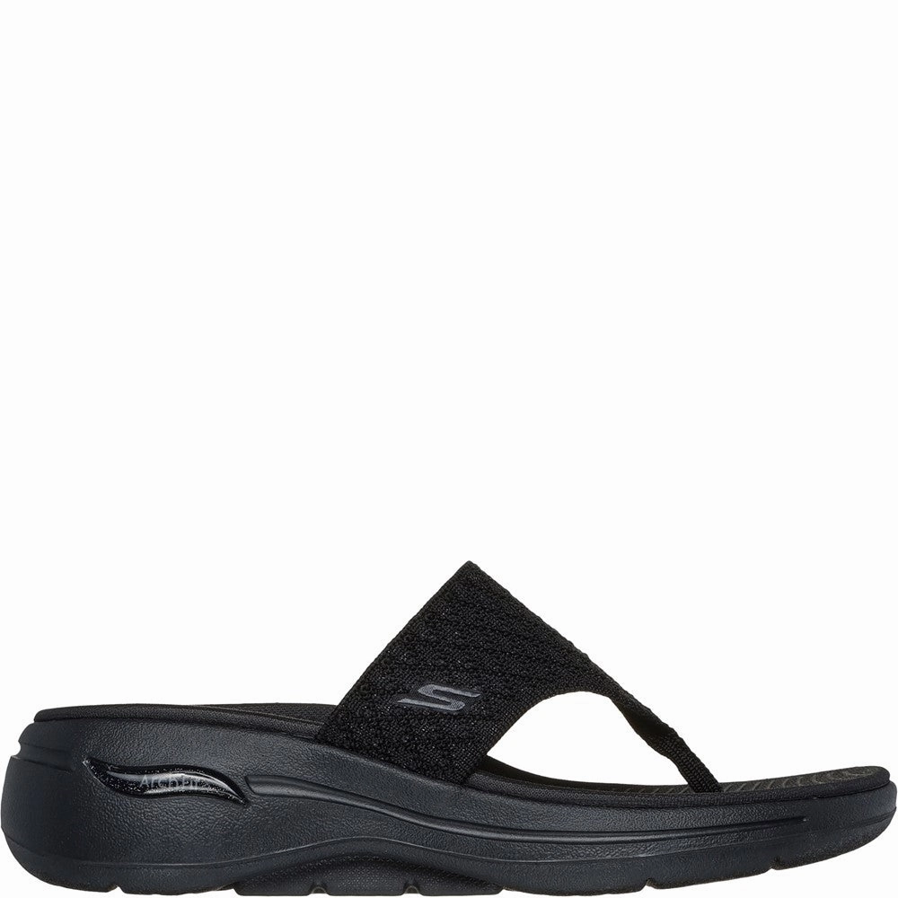 Slip On Skate Shoe Skechers Go Walk Arch Fit Sandal Spellbound Sandal