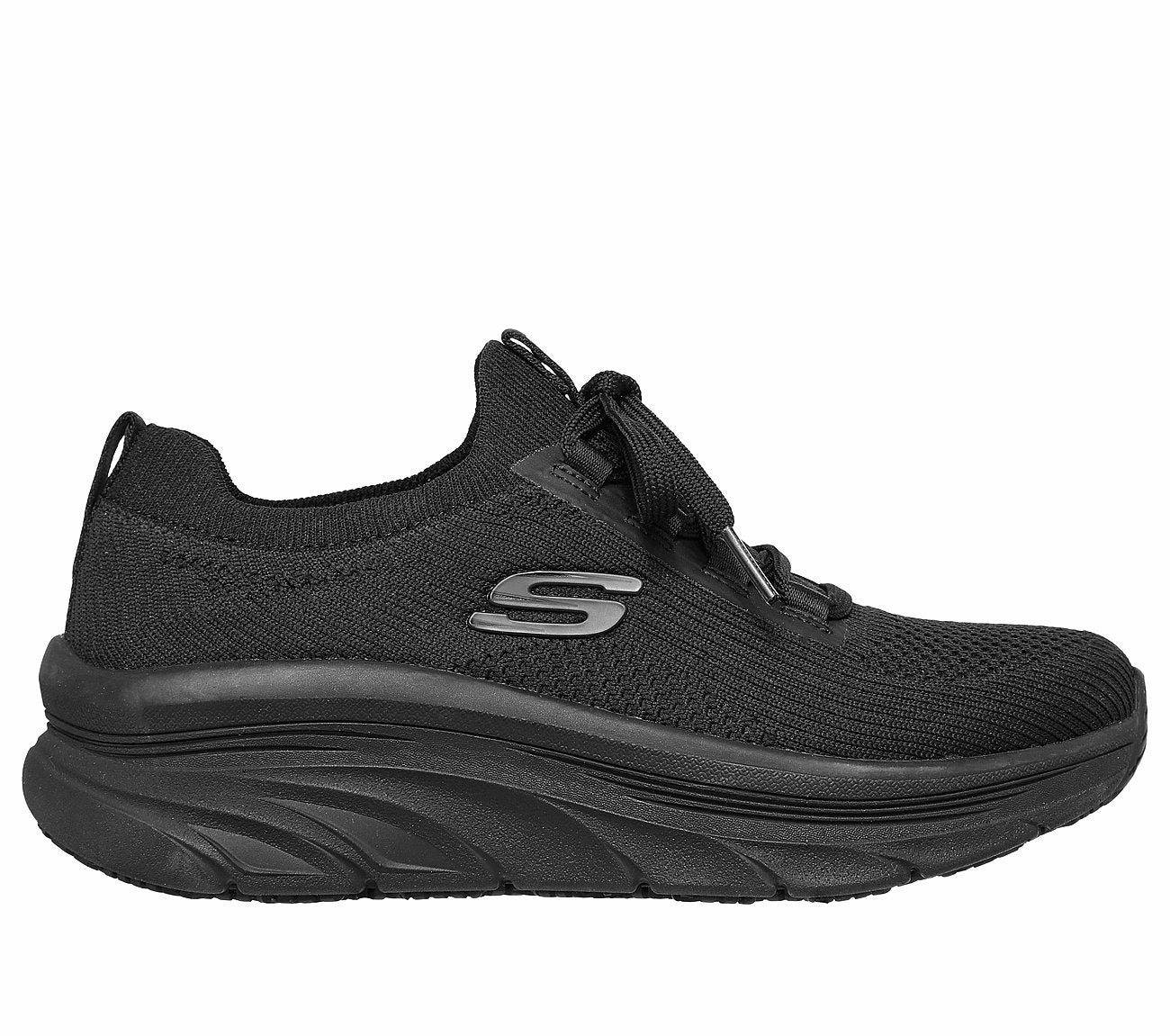 SKECHERS RELAXED FIT: D'LUX WALKER SR - OZEMA - 108017 - BLK Cute Shoes For Flat Feet