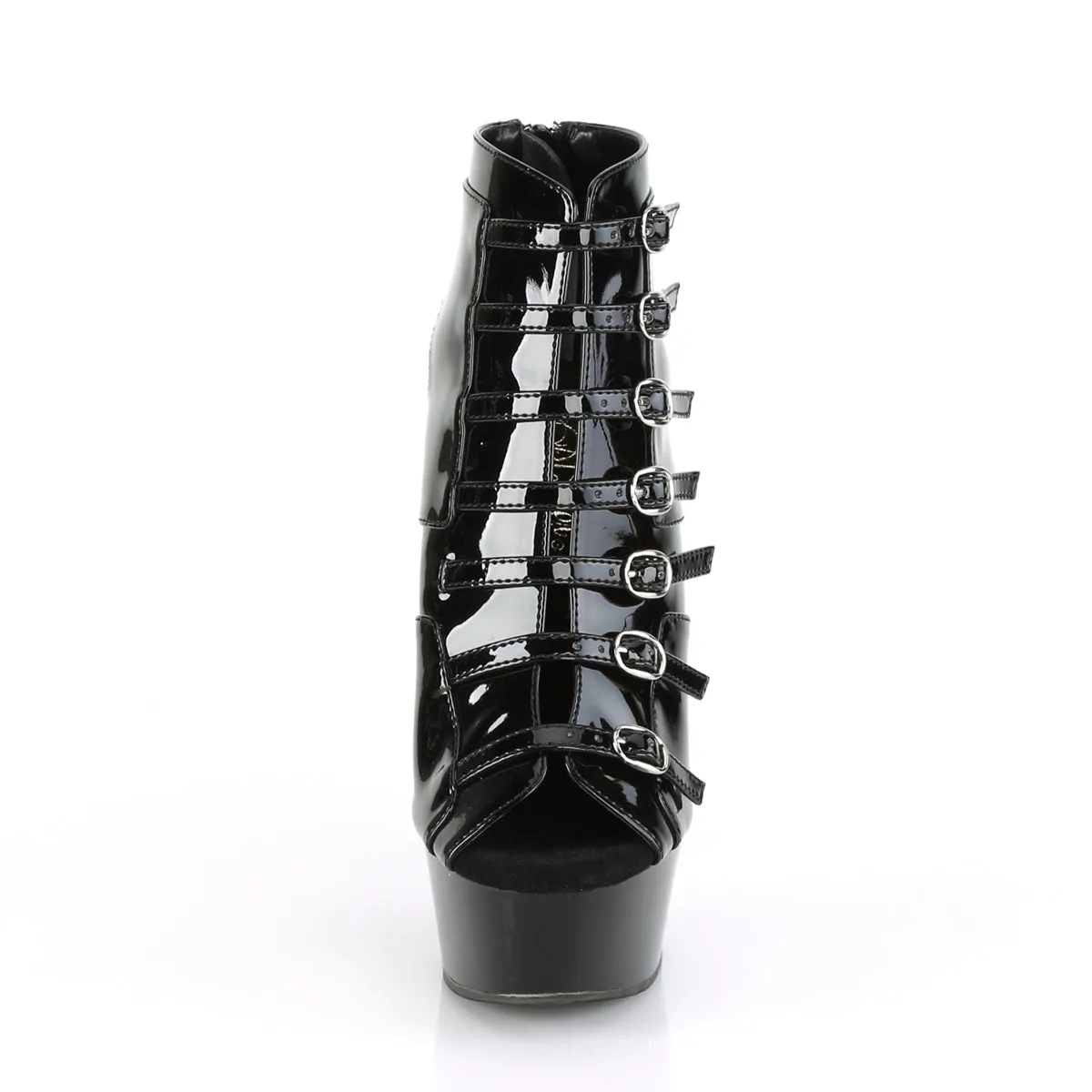 Medical Boots 6 Inch Heel DELIGHT-600-11 Black Pat