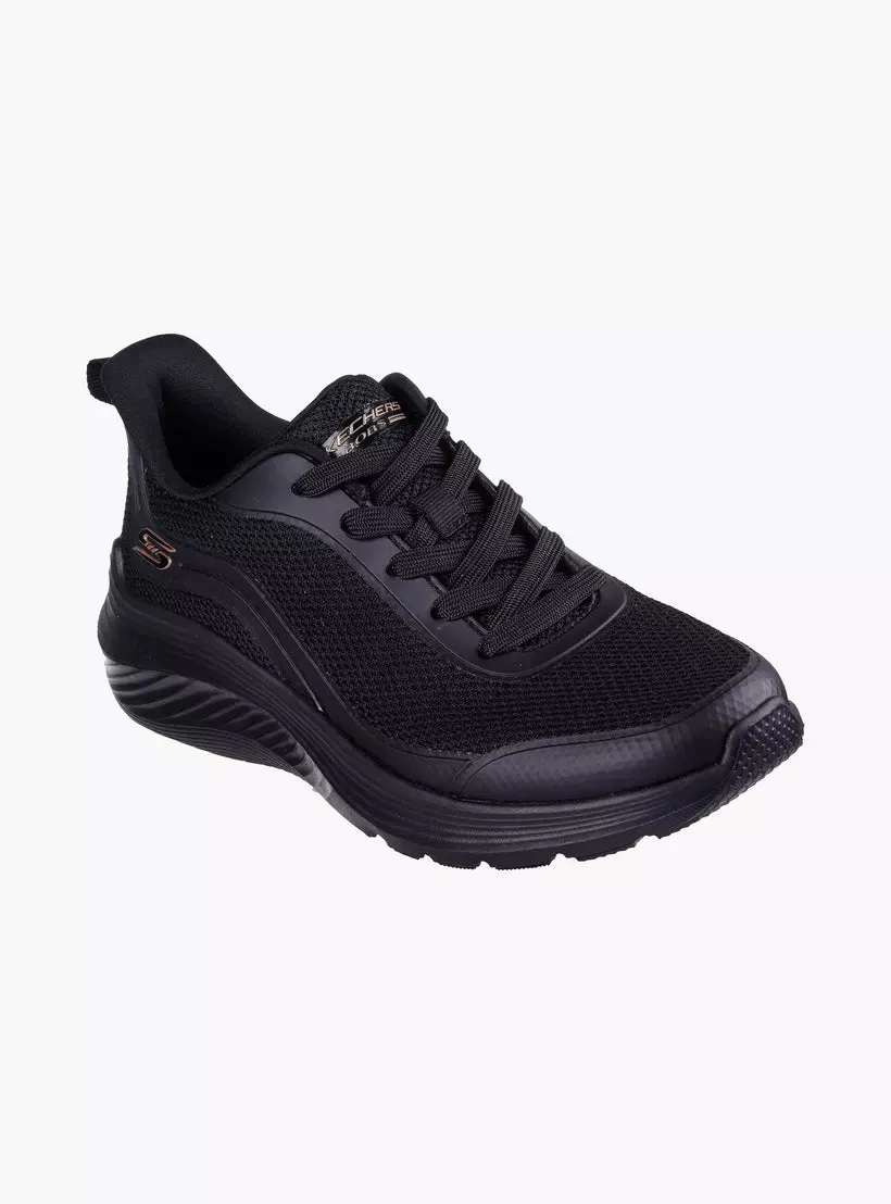 BOBS SQUAD WAVES - BLACK BBK Special Shoes For Flat Feet