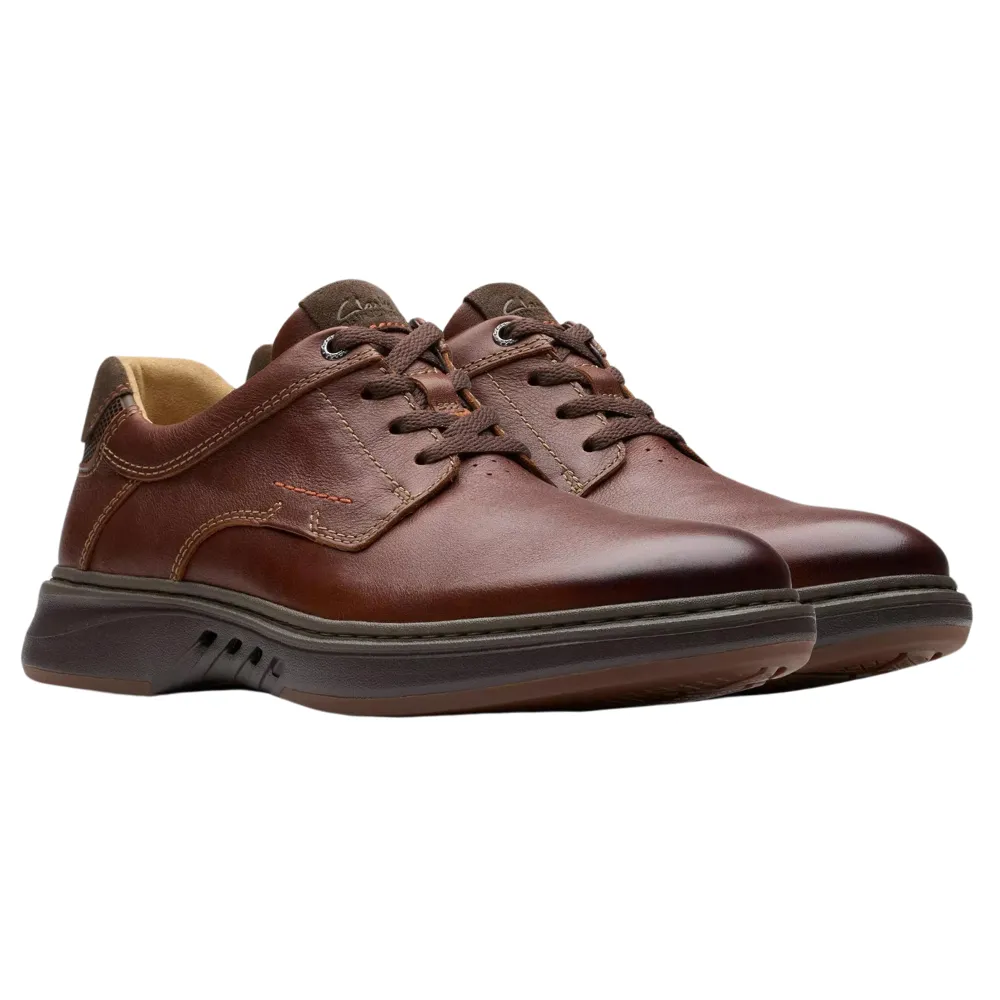 Nantuc Clarks Un Briley Pace Tan Leather Shoe (Men's)