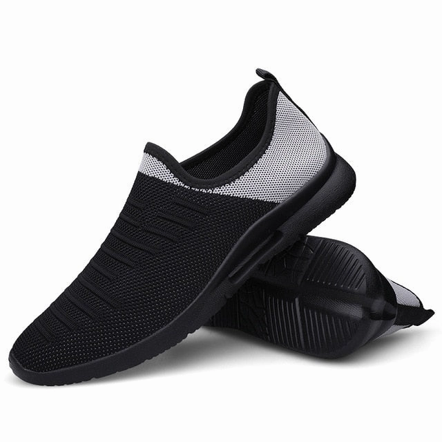 2020 Mens Casual Shoes Men Slip-on Sock Sneakers Breathable Light Leisue Walking Jogging Running Tenis Masculino Adulto Italian Driving Loafers
