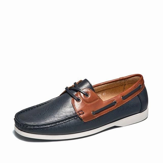 Loafers Laces West Louis Leather Moccasins With Fashion Laces