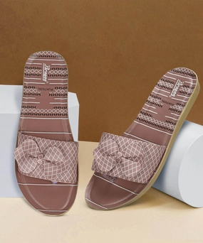 Slip-on Puffer Sneakers Paragon PUK7025L Womens Pink-Grey Sliders with Cushioned Sole for Everyday Use