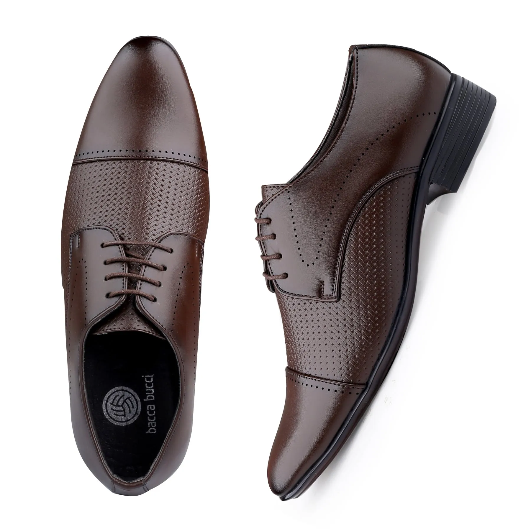 Bacca Bucci HOMER Formal Shoes with Superior Comfort | All Day Wear Office Or Party Lace-up Shoes Dresses For Shoes