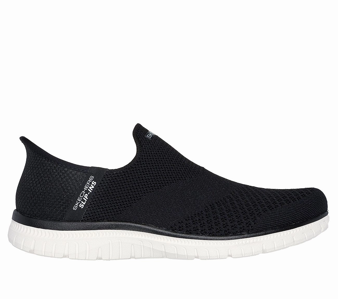 SLIP-INS: VIRTUE - SLEEK - BLACK WHITE Running Shoes With Arch Support For Flat Feet