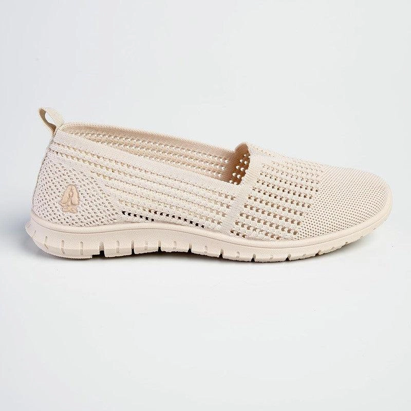 Soft style by Hush Puppies Nani Sneaker - Ivory Slip On Boots Steel Toe