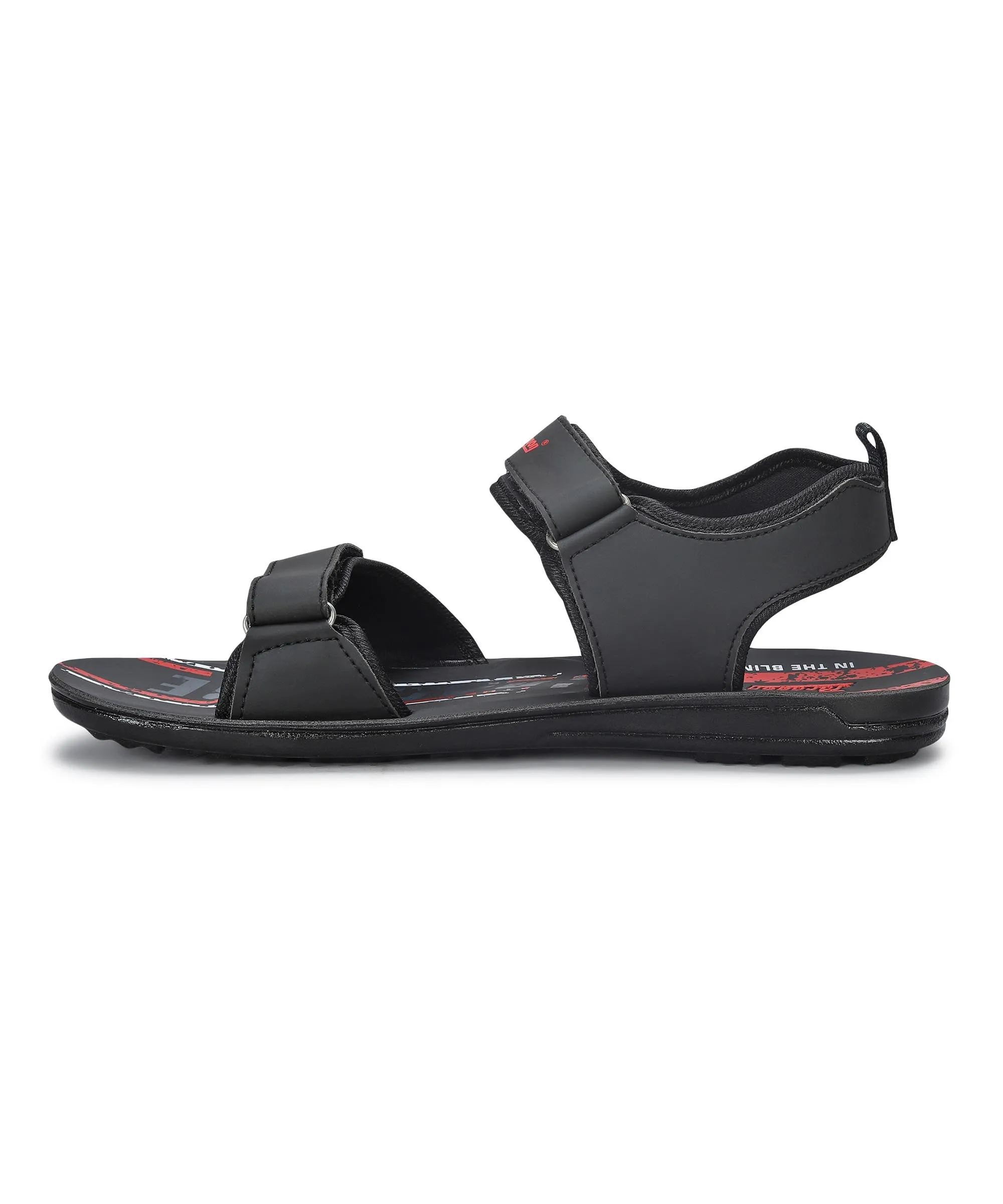 Sandals Bohemian Paragon Men's Stylish Lightweight & Durable Black Velcro Dailywear Sandals