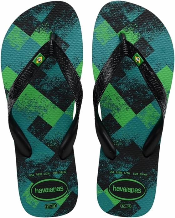 HAVAIANAS BRASIL FRESH - BLACK.BLACK.LEAF Slip On Waterproof Boots