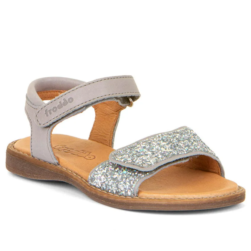 Feather Sandals Froddo Girl's Lore Sparkle Sandals - Light Grey