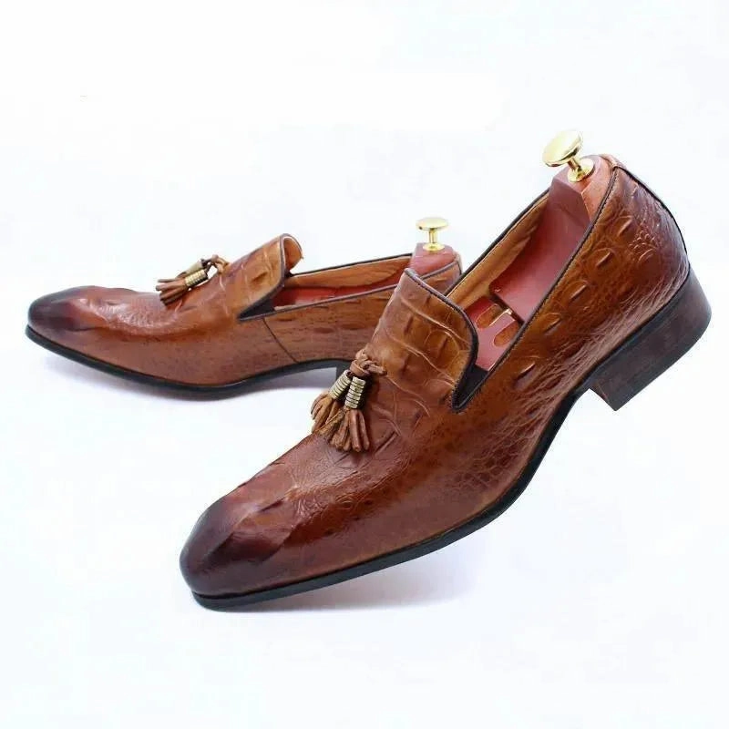 Todds Loafers Luxury Leather Loafer Shoes With Tassels
