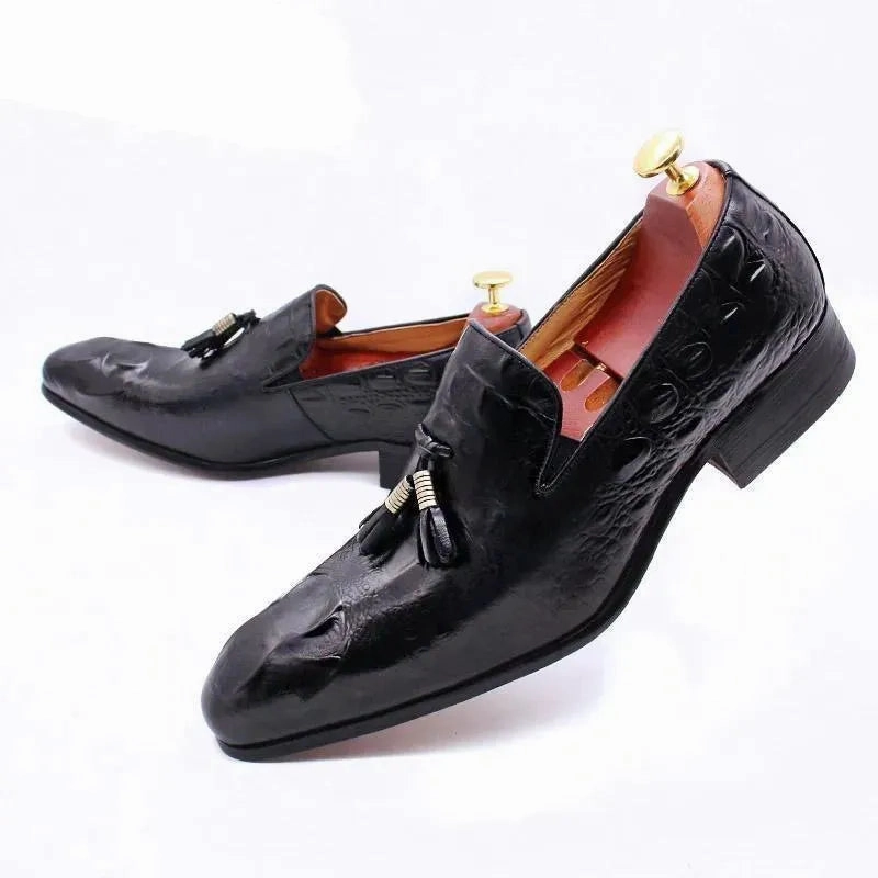 Luxury Leather Loafer Shoes With Tassels Miu Miu Bleached Leather Loafers