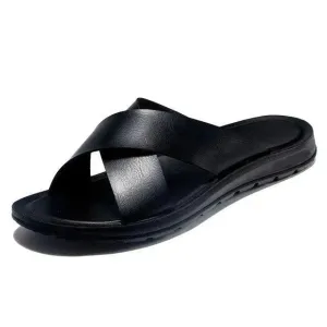 The Walker Leather Sandal Shoes Hermes Slip On Sandals