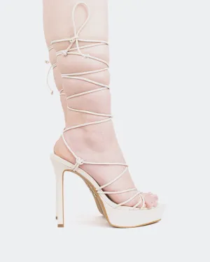 Sandals Comfort Nevis Off White Leather