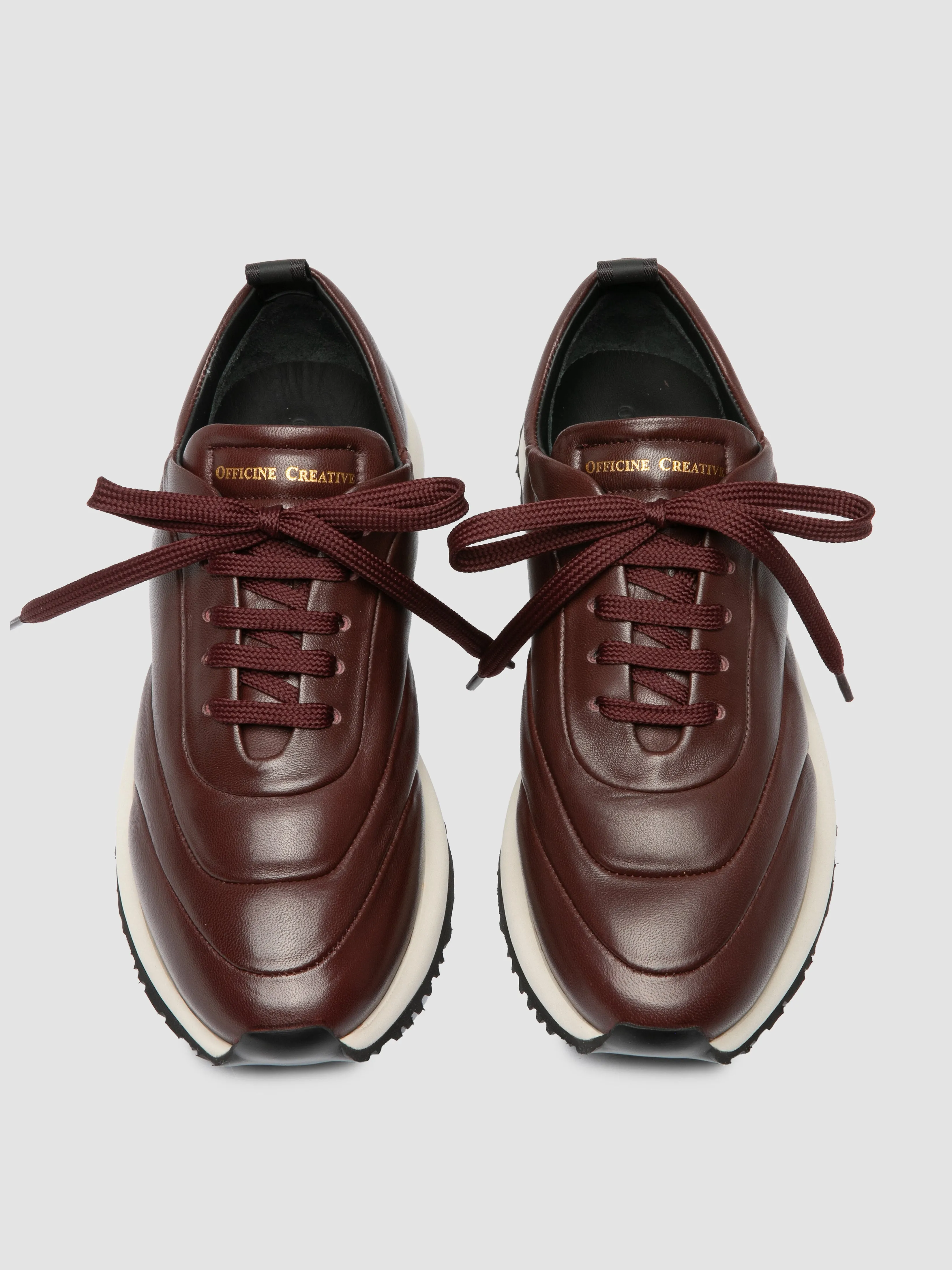 SOLSTICE 101 - Burgundy Leather Sneakers Nobull Sneakers