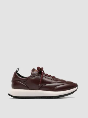 Gore-tex Sneakers SOLSTICE 101 - Burgundy Leather Sneakers