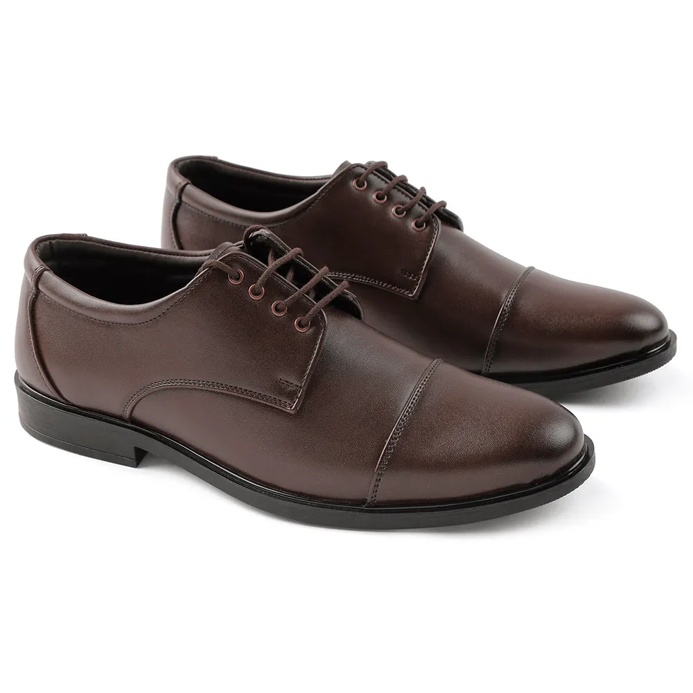 Dress Waterproof Shoes Fortune Brown Lacing Formal Oxford Shoes For Men HML-13E By Liberty