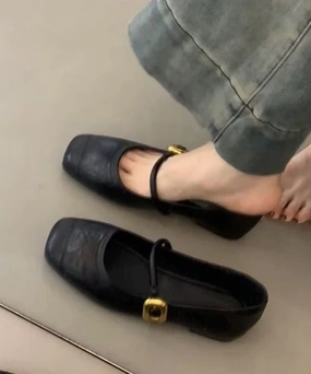 Basketball Shoes From The 90s Splicing Black Women For Cowhide Leather Chic Shoes Flat