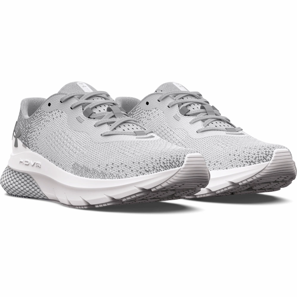 Hoka Daily Trainer Running Shoes 'Under Armour' Women's HOVR Turbulance 2 - White / White / Metallic Silver