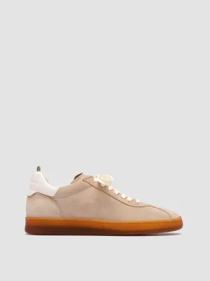 Block Sneakers DESTINY 101 - Beige Leather and Suede Sneakers