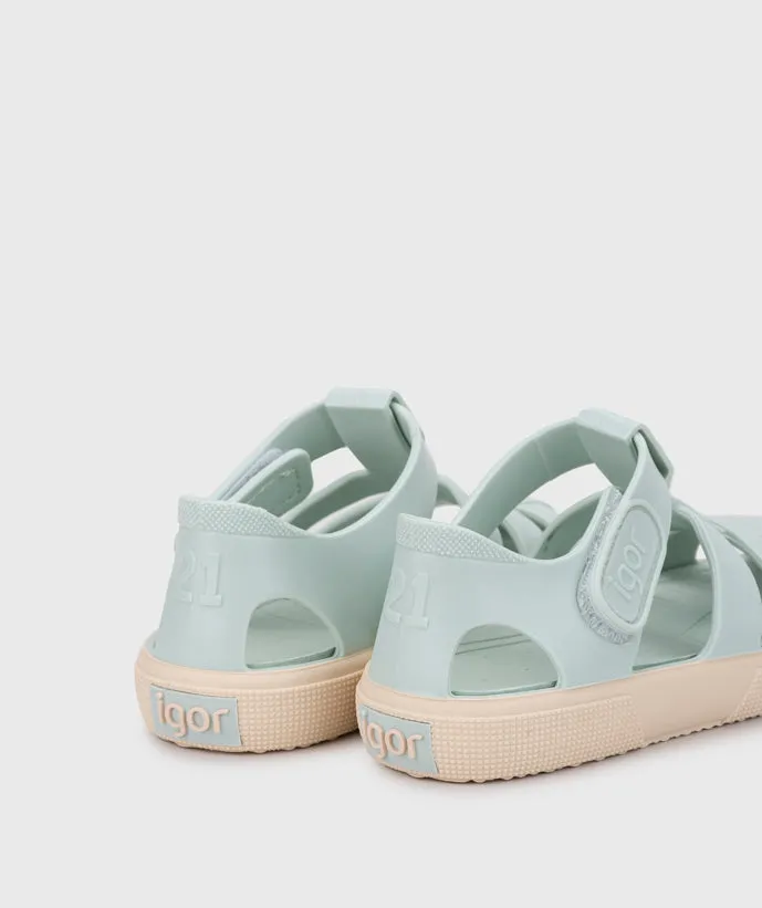 Steve Madden Platform Sandals Igor Girl's Bay Sandals - Menta