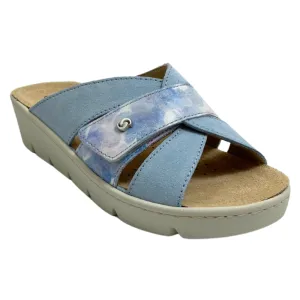 Sabatini Simona Cielo Camoscio/Graffiti Sandal (Women's) Leather Sandals Platform