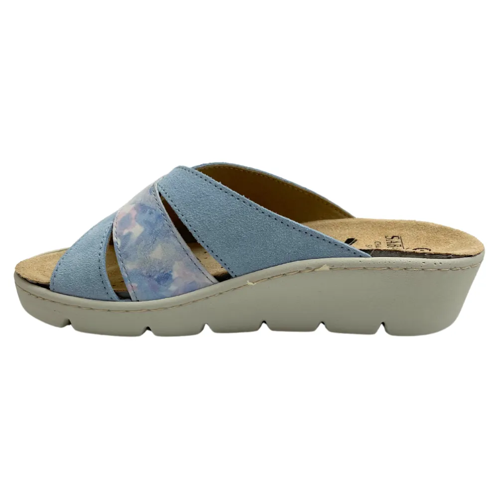 Comfy Dress Sandals Sabatini Simona Cielo Camoscio/Graffiti Sandal (Women's)