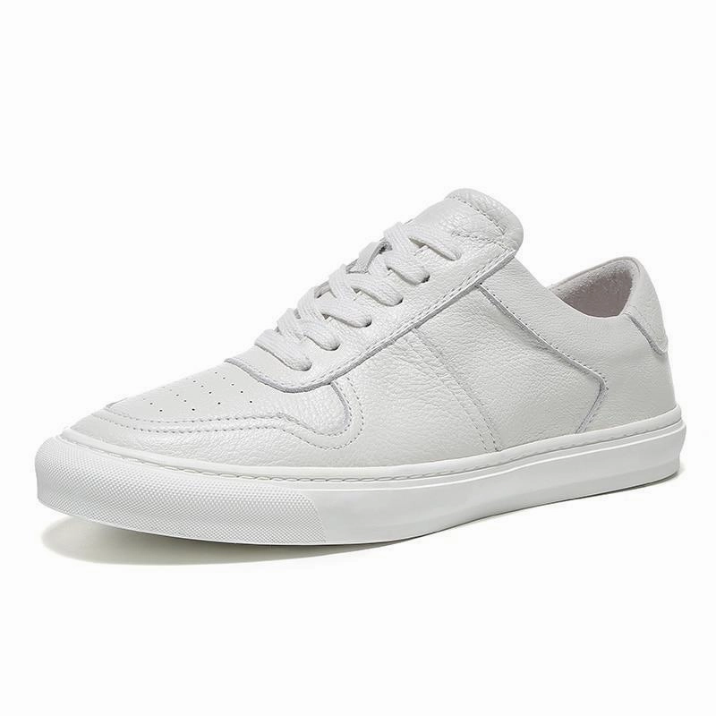 Skinny Jeans And Sneakers West Louis Breathable Casual Leather Sneakers