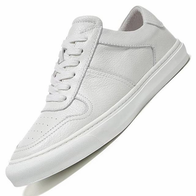 West Louis Breathable Casual Leather Sneakers White Glitter Sneakers