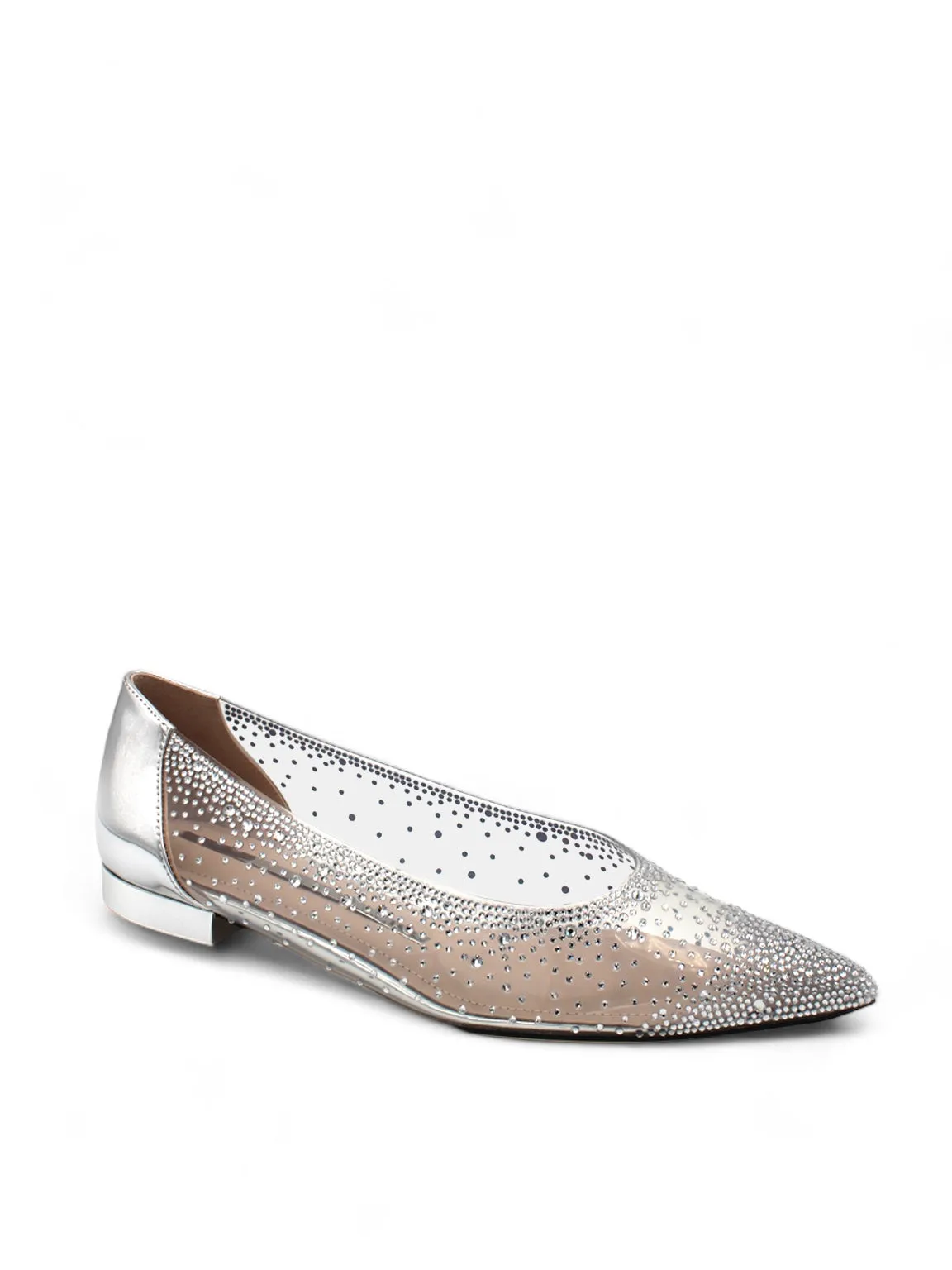 Starry Night Crystal Vinyl Ballerina Flats