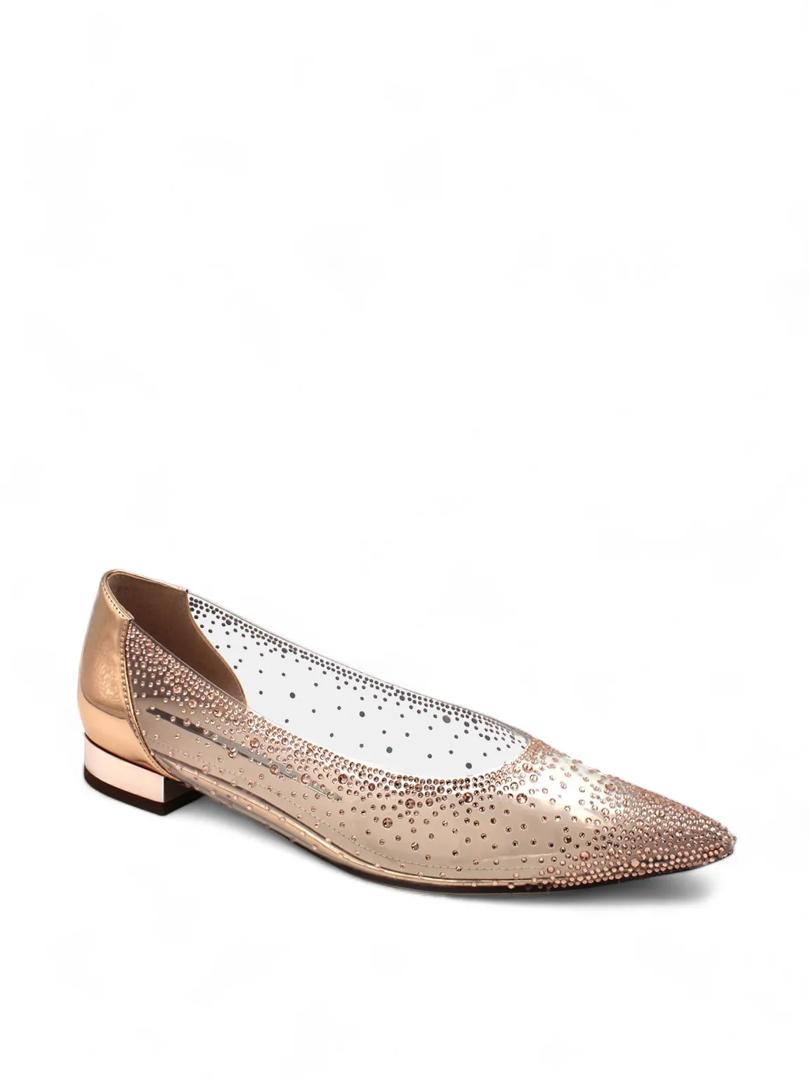 Starry Night Crystal Vinyl Ballerina Flats Portable Ballet Flat Shoes