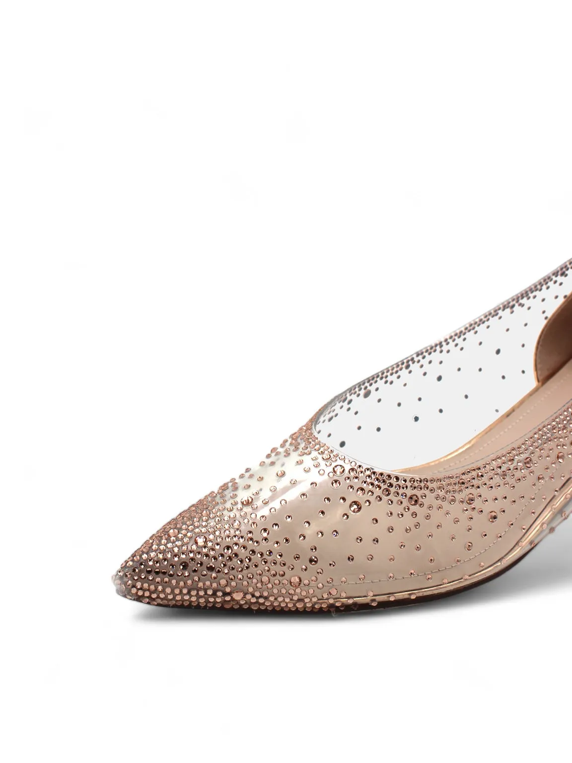 Starry Night Crystal Vinyl Ballerina Flats