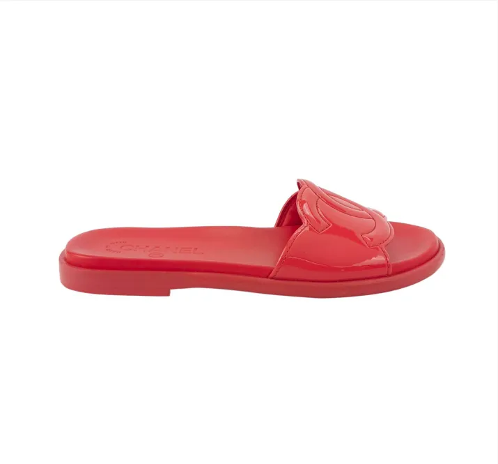 Athletic Slide Sandals Chanel flat sandals 37? SIZE 240530154729052