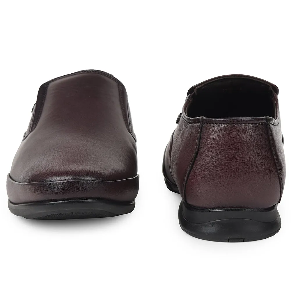 Healers Brown Formal Non Lacing Moccasins For Mens J757-03 By Liberty Amazon Dressing Shoes