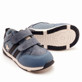 Old Soles Boy's Field Squad Casual Shoes - Denim Suede / Sporco / Black Mary Janes Sneakers