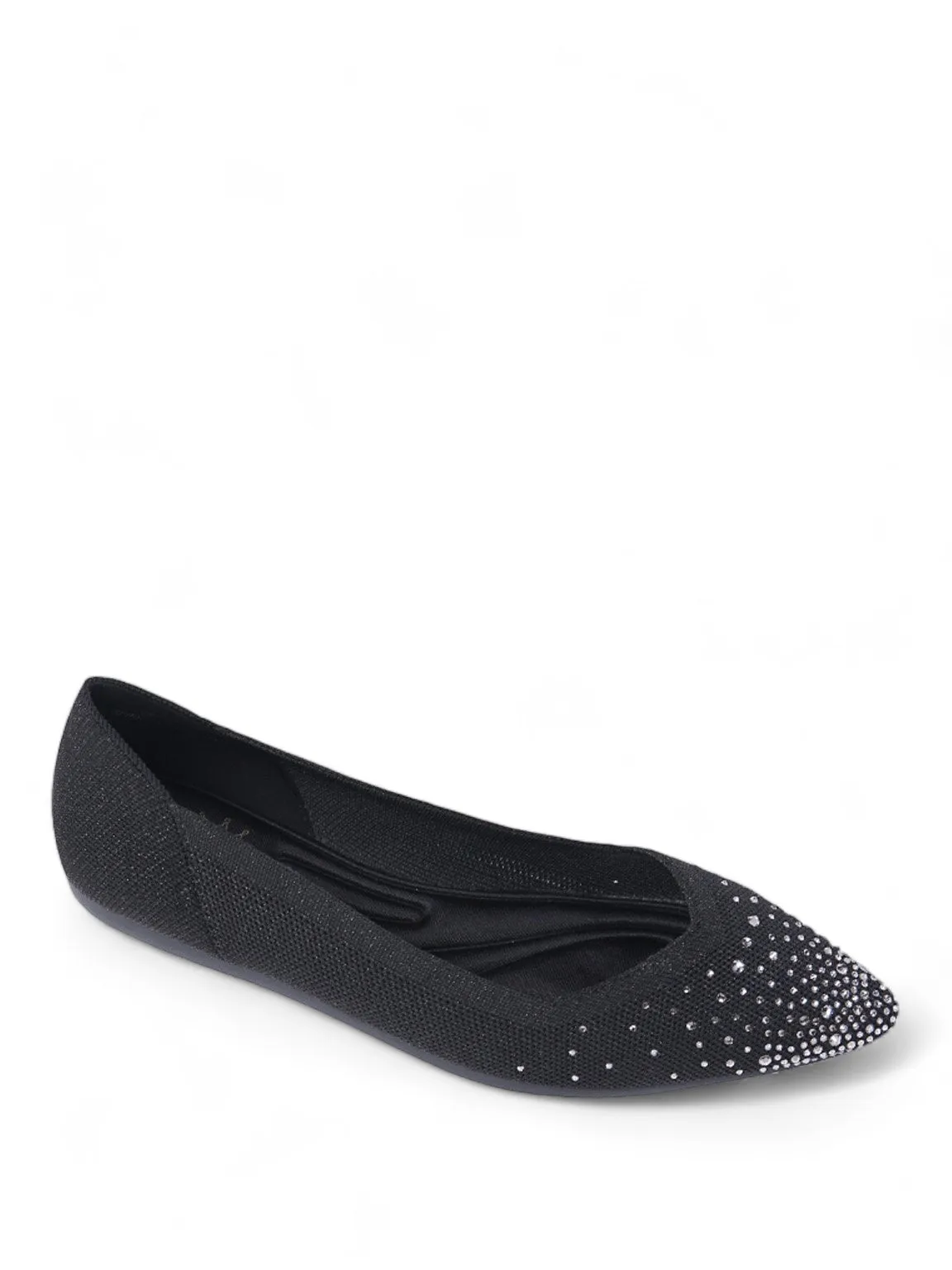 Workout Shoes For Flat Feet Crysty Glistening Ballerina Flats