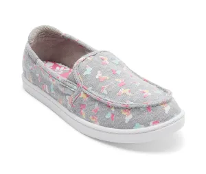 Roxy Minnow Sneaker Girls  Gray Butterfly Print Slip On Casual Shoes JOBB075 New Axelion Nxt Running Shoe 8