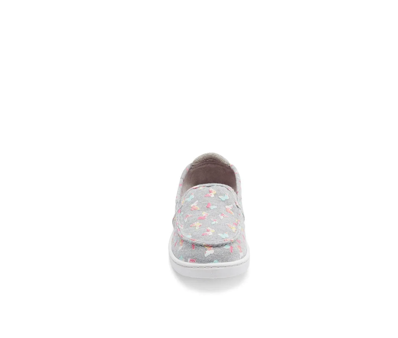 Roxy Minnow Sneaker Girls  Gray Butterfly Print Slip On Casual Shoes JOBB075 Running System Shoes