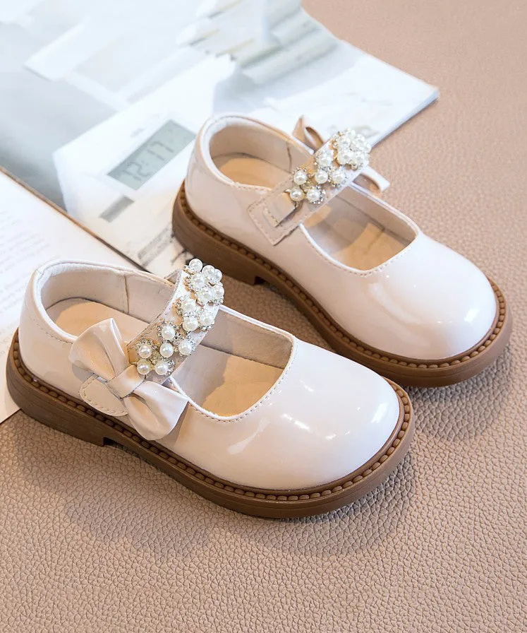 Trail Running Shoes Vs Hiking Shoes Strap Kids Buckle Girls Shoes Bead Black Loafer Stylish Nail