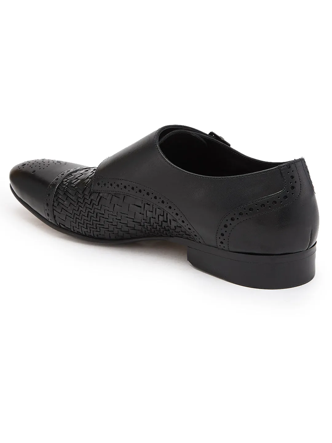 Slip On Business Shoes Imperio By Regal Black Mens Formal Woven Double Monk Slip Ons