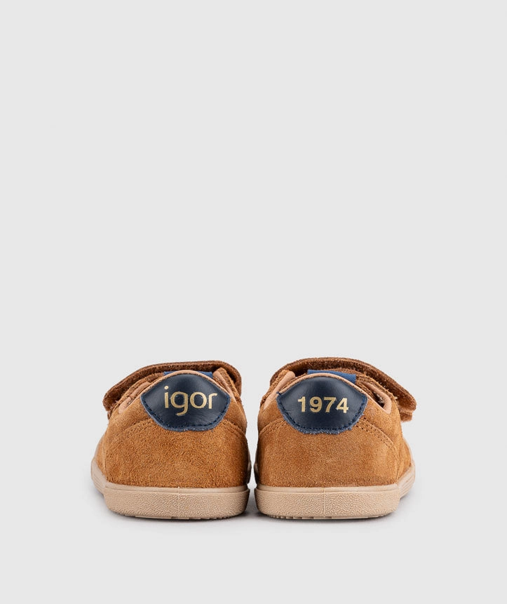 Fendi Sneakers Igor Boy's and Girl's Tennis Suede Shoes - Mostaza