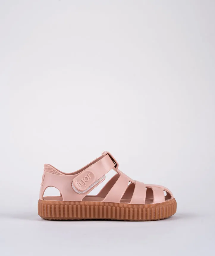 Wedge Clear Sandals Igor Girl's Nico Caramelo Sandals - Maquillaje