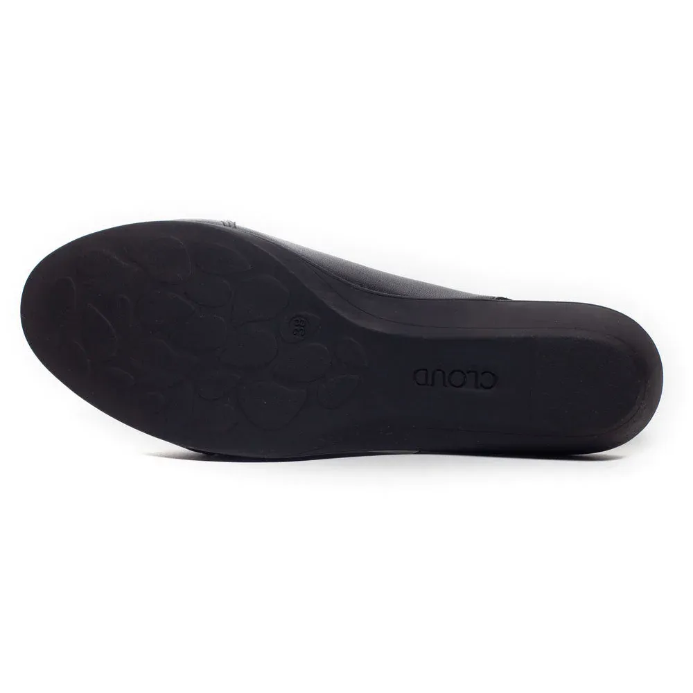 Wedding Sandals Beach Cloud Footwear Caliber Black Nappa Slingback Sandal (Women's)