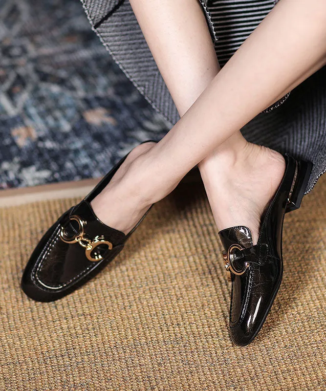 Sandals Beaches Jamaica Stylish Splicing Sequined Rose Cowhide Leather Slide Sandals DD1059