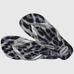 Vegan Slip Ons HAVAIANAS TOP ANIMALS - ICE GREY.SILVER