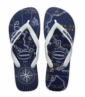 Jungle Moc Slip On HAVAIANAS TOP NAUTICAL - NAVY BLUE.WHITE.NAVY BLUE
