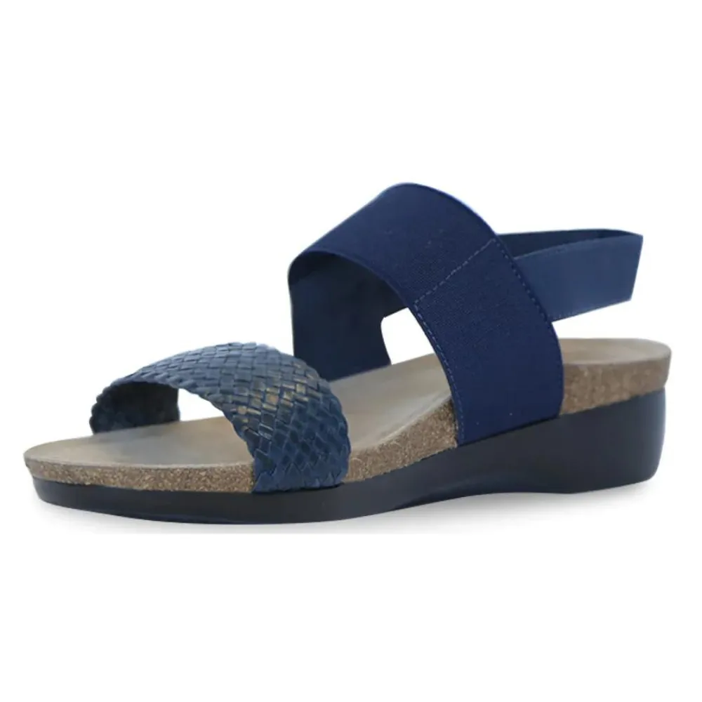 Munro Pisces Navy Sandal (Women's) Sandals Lace Up