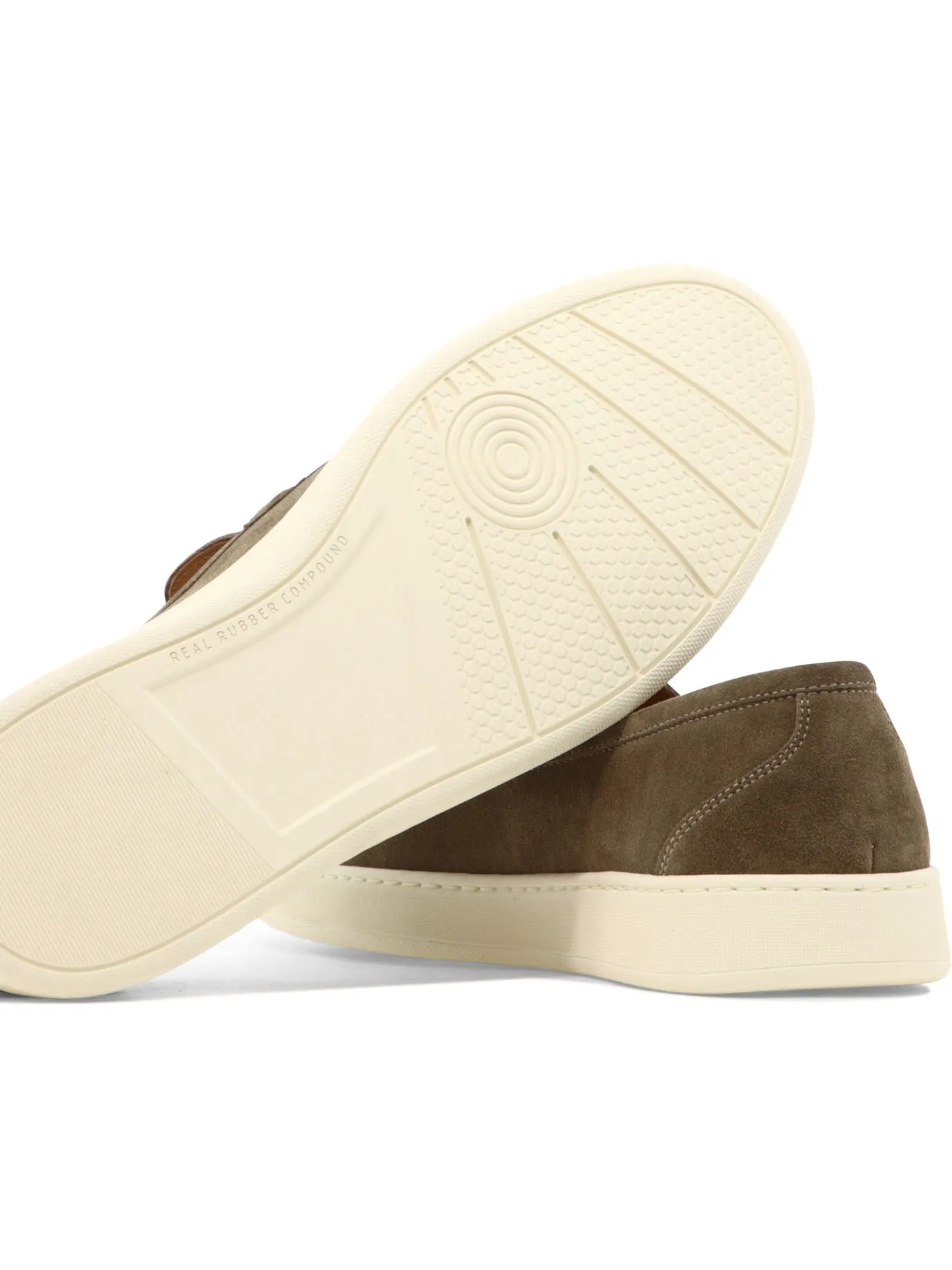 SUEDE SLIP-ONS Black Formal Slip On Shoes