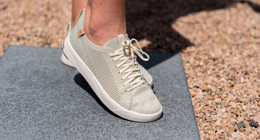 Cannon Knit W 2.0 Faded Green Flat Sole Sneakers